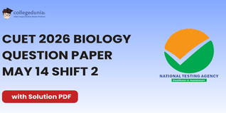 CUET 2026 Biology May 14 Shift 2 Question Paper- Download Answer Key and Solution PDF